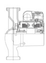 Разрез Циркуляционный насос IMP Pump GHN 15/60-130