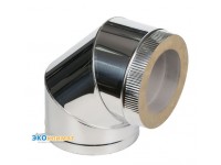 Колено оцинкованное 45 180/250 1.0мм